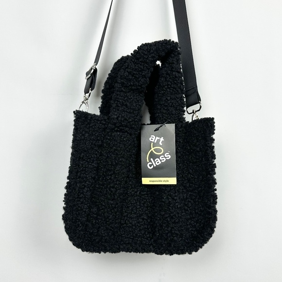 Art Class Kids’ Mini Faux Shearling Crossbody Tote - Picture 2 of 5